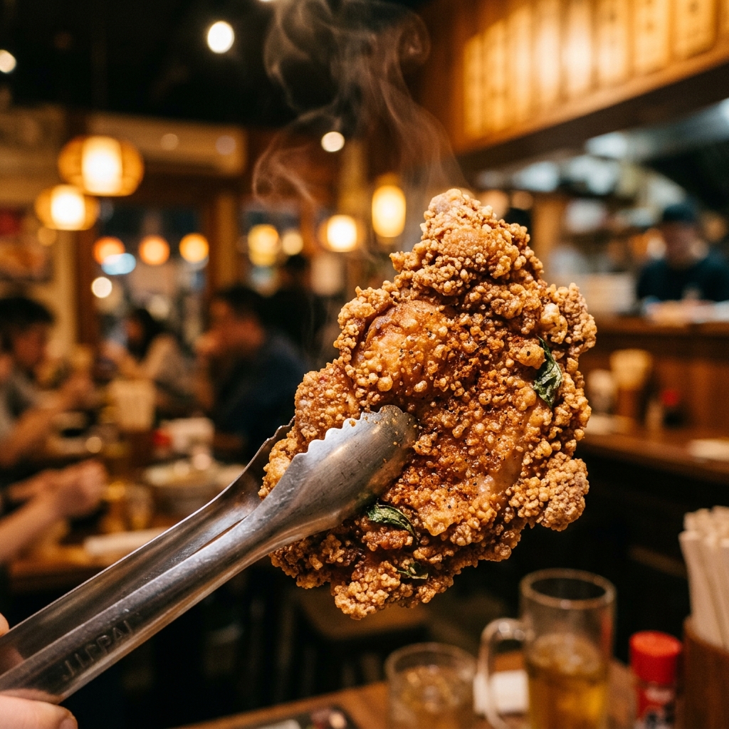 Frisch frittiertes Chicken mit dampfendem Gewürzmantel