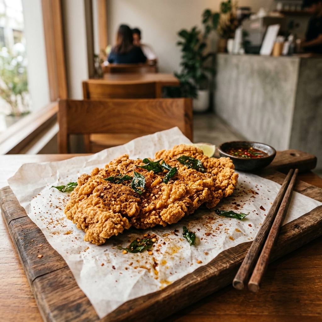 Knuspriges taiwanesisches Fried Chicken